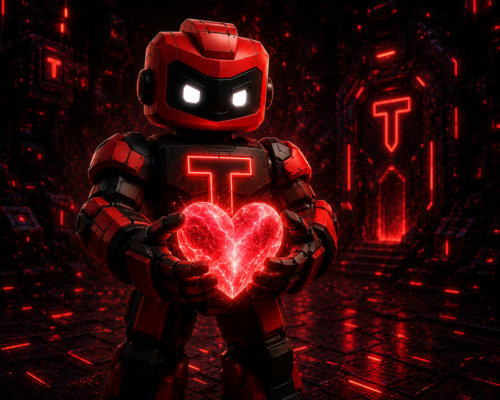 34 Tug holding a glowing heart shaped energy core