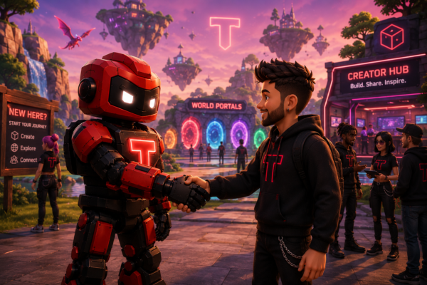01 Tug shaking hands with a new avatar